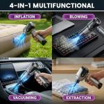 Handheld Vacuum Cleaner, 22000Pa Powerful Car Vacuum Cleaner Cordless, Lightweight Mini Car Hoover, Rechargeable Portable Air Duster for Car, Home, Kitchen