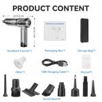 Handheld Vacuum Cleaner, 22000Pa Powerful Car Vacuum Cleaner Cordless, Lightweight Mini Car Hoover, Rechargeable Portable Air Duster for Car, Home, Kitchen