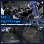 Handheld Car Vacuum Cleaner, 2-in-1 Portable Mini Car Vacuum Cleaner,16000Pa High Power & Air Duster, Handheld Vacuum Cordless with LED Light and Multi-Nozzles for Car,Home,Office,Pet(Blue)