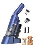 Handheld Vacuum Cordless, 24KPA Powerful Car Vacuum, Rechargeable, Charging Dock, Ergonomic Handle, 2-in-1 Crevice Tool, 1.8lb Portable Vacuum Cleaner with 2-Speed for Car, Home