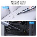 OTraki Handheld Vacuum Cordless, Compact Home and Car Vacuum with Crevice Tool,Rotating Nozzle and Charging Station, Large Dust Bowl