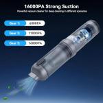 OTraki Handheld Vacuum Cordless, Compact Home and Car Vacuum with Crevice Tool,Rotating Nozzle and Charging Station, Large Dust Bowl