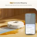 roborock Q7 M5 Robot Vacuum and Mop Combo, 10,000Pa HyperForce Suction, Robotic Vacuum Cleaner, Dual Anti-Tangle System, APP-Controlled Mopping, LiDAR Navigation, for Pet Hair and Carpet, White