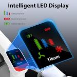 Tikom V750 Cordless Vacuum Cleaner for Home, 45000Pa/500W Stick Vacuum with LED Display, Charging Wall Dock, Anti-Tangle, Lightweight Handheld Vacuum for Pet Hair, Hard Floor, Carpet, White