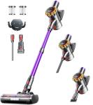 Cordless Vacuum Cleaner,Upgraded 550W 45KPA 60Mins Vacuum Cleaners for Home,Self-Standing Stick Vacuum with LED Display,8 in 1 Lightweight Anti-tangle Wireless Vacuum for Pet Hair Carpet Hard Floors
