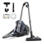 Vacmaster CC0501 Ultra Silent Bagless Canister Vacuum Powerful Cleaner with HEPA Filtration, One-Touch Release Dust Cup, Built-in Dust Tool & Retractable Cord for Low-Pile Carpet and Hard Floor