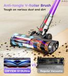 Cordless Vacuum Cleaner,Upgraded 550W 45KPA 60Mins Vacuum Cleaners for Home,Self-Standing Stick Vacuum with LED Display,8 in 1 Lightweight Anti-tangle Wireless Vacuum for Pet Hair Carpet Hard Floors