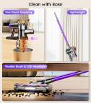 Cordless Vacuum Cleaner,Upgraded 550W 45KPA 60Mins Vacuum Cleaners for Home,Self-Standing Stick Vacuum with LED Display,8 in 1 Lightweight Anti-tangle Wireless Vacuum for Pet Hair Carpet Hard Floors