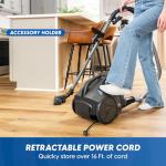 Vacmaster CC0501 Ultra Silent Bagless Canister Vacuum Powerful Cleaner with HEPA Filtration, One-Touch Release Dust Cup, Built-in Dust Tool & Retractable Cord for Low-Pile Carpet and Hard Floor