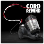 Dirt Devil Bagless Canister Vacuum Cleaner with Cord Rewind for Carpet and Hard Floors, Lightweight, Powerful Suction with Versatile Tools, Corded Canister Vacuum Cleaners for Home Use