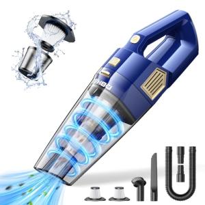DBHAL Handheld Vacuum Cordless, 15000PA Powerful Suction Car Vacuum Cleaner Lightweight with Multi Accessories, Hand held Vacuum Cleaner Dust Busters Cordless Rechargeable for Car Home