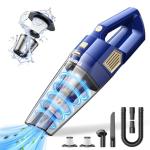 DBHAL Handheld Vacuum Cordless, 15000PA Powerful Suction Car Vacuum Cleaner Lightweight with Multi Accessories, Hand held Vacuum Cleaner Dust Busters Cordless Rechargeable for Car Home