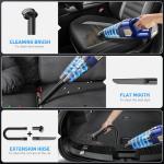 DBHAL Handheld Vacuum Cordless, 15000PA Powerful Suction Car Vacuum Cleaner Lightweight with Multi Accessories, Hand held Vacuum Cleaner Dust Busters Cordless Rechargeable for Car Home