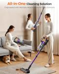 Rittvot Cordless Vacuum Cleaner for Home, 580W/48KPa Powerful Suction, 65 Min Runtime, Lightweight Stick Vacuum with Touch Screen & Wall Mount, Handheld Vacuum for Pet Hair, Carpet & Hard Floors