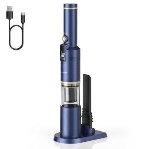 AIRWOX Cordless Handheld Vacuum, 12KPA High Power Hand held Vacuum with Brushless Motor and LED Screen, for Car and Home Cleaning