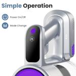 DUMOS Cordless Vacuum Cleaner, Lightweight Stick Vacuum Cleaners for Home, Powerful Suction & LED Lights Rechargeable Battery for Carpets, Pet Hair, Hardwood Floors