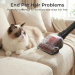 EDLOENS Canister Vacuum Cleaner, 45Kpa 1600W Bagless Canister Vacuum, 4Qt Large Dust Cup, Variable Speed Control, 5 Tools, Lightweight Canister Vacuum for Home, Pet, Carpet, Hard Floor, Red