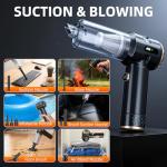 Melising Handheld Vacuum Cleaner Cordless, 23000Pa Powerful Car Mini Vacuum Cleaner, Rechargeable Portable Lightweight dust Catcher for Home Car Carpet Stairs Pet Hair Deep Cleaning