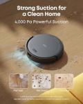 eufy Like-New C10 Robot Vacuum Self Emptying, 8 Weeks Hands Free, Advanced Smart Mapping with LiDAR Navigation, 2.85-Inch Slim Design, Powerful Suction, Edge Expansion Brush for Pet Hair（Renewed）