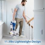 Vacmaster Upright Vacuum Cleaner Power Suction Bagless Vacuum Cleaner Portable Floor Cleaner with 20ft Cord & 13” Cleaning Path for Carpet, Hard Floor and Pet Hair