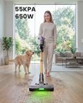 Migusky Cordless Vacuum Cleaner, 650W 55Kpa 70Mins Cordless Stick Vacuum with Hurricane Mode, 1.8L Cup, Anti-Tangle Vacuum Cordless, Self-Standing Vacuum Cleaners for Home Pet Hair Carpets