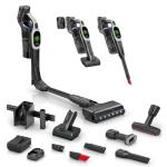 Bosch Unlimited 10 Cordless Stick Vacuum Cleaner - 2 Batteries Included, Up to 140 Min Total, Bendable Tube, Fast Charger, Pet Hair, Hard Floors and Carpets, 7 Accessories, Dark Cream