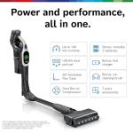 Bosch Unlimited 10 Cordless Stick Vacuum Cleaner - 2 Batteries Included, Up to 140 Min Total, Bendable Tube, Fast Charger, Pet Hair, Hard Floors and Carpets, 7 Accessories, Dark Cream