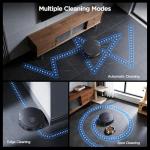 UMMUND Robot Vacuum and Mop Combo, 8000Pa Strong Suction 2 in 1 Vacuum Robot with Mopping, with Schedule, Wi-Fi/App/Remote, Self-Charging, Slim, Ideal for Hard Floor, Pet Hair, Low-Pile Carpet