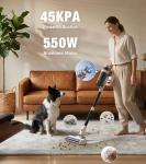 NuYupo Cordless Vacuum Cleaner, 55Mins Vacuum Cleaners for Home, 15-in-1 Self-Standing Stick Vacuum with LED Light, Anti-Tangle & Wall Mount Charge, Lightweight Vacuum for Hard Floors Carpets Pet Hair