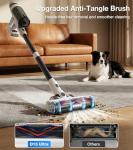 NuYupo Cordless Vacuum Cleaner, 55Mins Vacuum Cleaners for Home, 15-in-1 Self-Standing Stick Vacuum with LED Light, Anti-Tangle & Wall Mount Charge, Lightweight Vacuum for Hard Floors Carpets Pet Hair