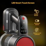 OLIXIS Cordless Vacuum Cleaner with Flexible Steering & Extendable Pole,3 Brush Heads, Lightweight Wireless Rechargeable Upright Vacuum with LED Light & Wall Mount for Hardwood Floors & Carpet