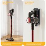 OLIXIS Cordless Vacuum Cleaner with Flexible Steering & Extendable Pole,3 Brush Heads, Lightweight Wireless Rechargeable Upright Vacuum with LED Light & Wall Mount for Hardwood Floors & Carpet