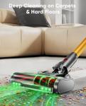 AIDTIPS Cordless Vacuum Cleaner, 650W/55KPA/70 Mins Vacuum Cleaners for Home with Self-Standing, Anti-Tangle Brush, Smart Display and 1.8L Cup Cordless Stick Vacuum Cleaner for Pet Hair/Carpets