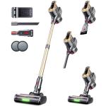RENDOW Cordless Vacuum Cleaner, 550W 45Kpa 65Mins Vacuum Cleaners for Home, Self-Standing Cordless Stick Vacuum with LED Display,Anti-Tangle Rechargeable Wireless Vacuum for Pet Hair/Carpet/Hard Floor