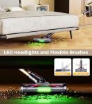 RENDOW Cordless Vacuum Cleaner, 550W 45Kpa 65Mins Vacuum Cleaners for Home, Self-Standing Cordless Stick Vacuum with LED Display,Anti-Tangle Rechargeable Wireless Vacuum for Pet Hair/Carpet/Hard Floor