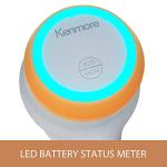 Kenmore DS4030 21.6V Cordless Stick Vacuum with EasyReach Wand, Lightweight Cleaner with 2-Speed Power Control, LED Headlight, Converts to Handheld for Hardwood Floors, Carpet & Pet Hair, Orange