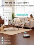 Lefant LiDAR Robot Vacuum and Mop Combo, 10000Pa Suction, 75-Day Self-Emptying Base with Multi-Floor Mapping, 240Min Runtime, Ideal for Pet Hair & Carpets, Wi-Fi/Alexa/App Control, M2S Plus
