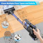 Tikom Cordless Vacuum Cleaner for Home, 450W/40000pa Stick Vacuum, Anti-Tangle, Lightweight Handheld Vacuum for Hard Floor, Pet Hair, V700