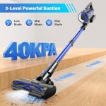 Tikom Cordless Vacuum Cleaner for Home, 450W/40000pa Stick Vacuum, Anti-Tangle, Lightweight Handheld Vacuum for Hard Floor, Pet Hair, V700