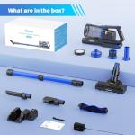 Tikom Cordless Vacuum Cleaner for Home, 450W/40000pa Stick Vacuum, Anti-Tangle, Lightweight Handheld Vacuum for Hard Floor, Pet Hair, V700