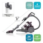Kenmore 22614 Pet Friendly Lightweight Bagless Compact Canister Vacuum with Pet Powermate, HEPA, Extended Telescoping Wand, Retractable Cord and 2 Cleaning Tools-Purple