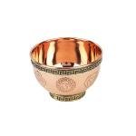 Chakra Embossed Copper Brass Altar Bowl