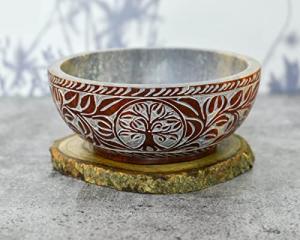 Soapstone Smudge Bowl for Rituals and Scrying
