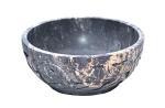 Hand-Carved Soapstone Scrying and Smudge Bowl
