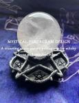 Pentacle Crystal Ball Holder for Rituals