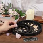Crescent Moon Crystal Holder Tray Set