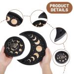 Crescent Moon Crystal Holder Tray Set