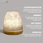 Highland Stag Tealight Holder with 3D Projection