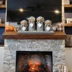 Candle Holder Set with Wooden Tray for Self-Care