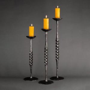 Set of 3 Metal Candle Holders
